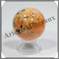 CALCITE ORANGE - Sphre - 42 mm - 110 grammes - R001