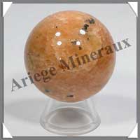 CALCITE ORANGE - Sphre - 48 mm - 160 grammes - R002