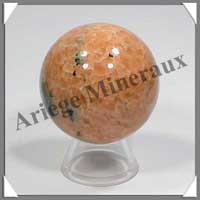 CALCITE ORANGE - Sphre - 49 mm - 170 grammes - R003