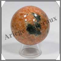 CALCITE ORANGE - Sphre - 54 mm - 230 grammes - R004