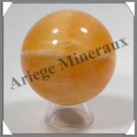 CALCITE ORANGE - Sphre - 60 mm - 325 grammes - C005