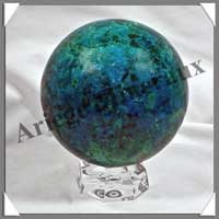 CHRYSOCOLLE-MALACHITE - Sphre - 120 mm - 1 840 grammes - A005