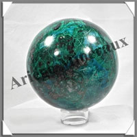 CHRYSOCOLLE-MALACHITE - Sphre - 80 mm - 1 020 grammes - P001
