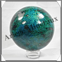 CHRYSOCOLLE-MALACHITE - Sphre - 80 mm - 1 020 grammes - P001
