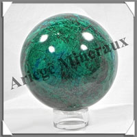 CHRYSOCOLLE-MALACHITE - Sphre - 65 mm - 500 grammes - P002