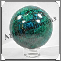 CHRYSOCOLLE-MALACHITE - Sphre - 65 mm - 500 grammes - P002