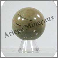 JASPE ARGENTE - Sphre - 50 mm - 225 grammes - C001