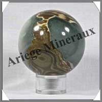 JASPE MULTICOLORE - Sphre - 68 mm - 445 grammes - R006