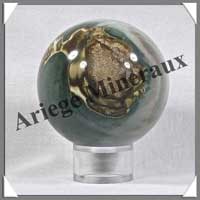 JASPE MULTICOLORE - Sphre - 68 mm - 445 grammes - R006
