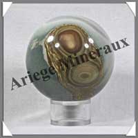 JASPE MULTICOLORE - Sphre - 68 mm - 445 grammes - R006