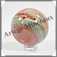 JASPE MULTICOLORE - Sphre - 50 mm - 180 grammes - Y003