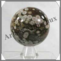 JASPE ORBICULAIRE - Sphre - 70 mm - 430 grammes - C001