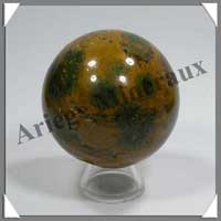 JASPE ORBICULAIRE - Sphre - 65 mm - 380 grammes - R007