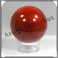 JASPE ROUGE - Sphre - 40 mm - 95 grammes - C001