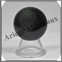 OBSIDIENNE OEIL CELESTE - Sphre - 35 mm - 55 grammes - A044