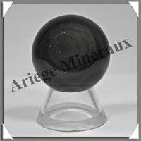 OBSIDIENNE OEIL CELESTE - Sphre - 35 mm - 55 grammes - A046