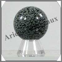 OBSIDIENNE MOUCHETEE - Sphre - 40 mm - 80 grammes - C003