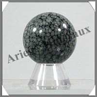 OBSIDIENNE MOUCHETEE - Sphre - 40 mm - 80 grammes - C004