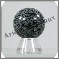 OBSIDIENNE MOUCHETEE - Sphre - 40 mm - 80 grammes - C007