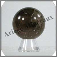 QUARTZ FUME - Sphre - 40 mm - 90 grammes - C001