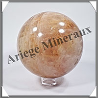 QUARTZ HEMATOIDE - Sphre - 100 mm - 1 410 grammes - Y001