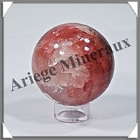 QUARTZ HEMATOIDE - Sphre - 55 mm - 260 grammes - Y004
