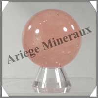 QUARTZ ROSE - Sphre - 50 mm - 160 grammes - R003