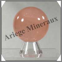 QUARTZ ROSE - Sphre - 50 mm - 160 grammes - R004