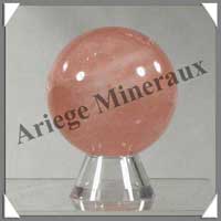 QUARTZ ROSE - Sphre - 50 mm - 160 grammes - R005