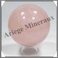 QUARTZ ROSE - Sphre - 76 mm - 620 grammes - R010