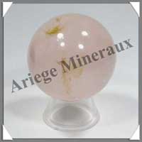 QUARTZ ROSE Etoil - Sphre - 48 mm - 160 grammes - R014