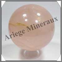 QUARTZ ROSE Etoil - Sphre - 84 mm - 800 grammes - R019