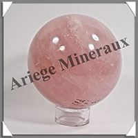 QUARTZ ROSE Intense - Sphre - 70 mm - 419 grammes - Y001