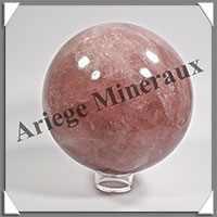 QUARTZ ROSE Intense - Sphre - 100 mm - 1 234 grammes - Y002