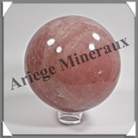 QUARTZ ROSE Intense - Sphre - 100 mm - 1 234 grammes - Y002