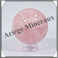 QUARTZ ROSE - Sphre - 65 mm - 370 grammes - Y003