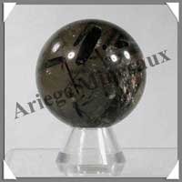 QUARTZ TOURMALINE - Sphre - 50 mm - 190 grammes - C001